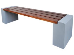 Ławka betonowa bez oparcia