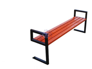 Ławka stalowa z podłokietnikiem