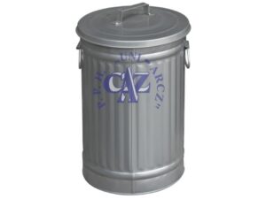 Kosz metalowy z klapą