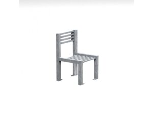 Ławka stalowa z oparciem