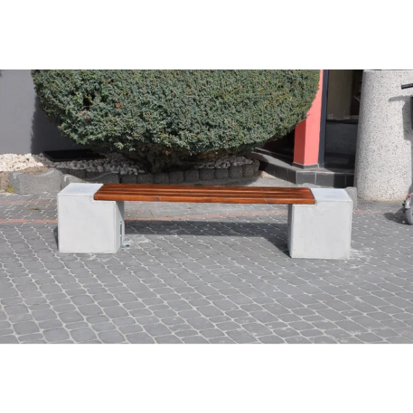 Ławka z betonu archit. 200×40 wys. 42 - obrazek 2