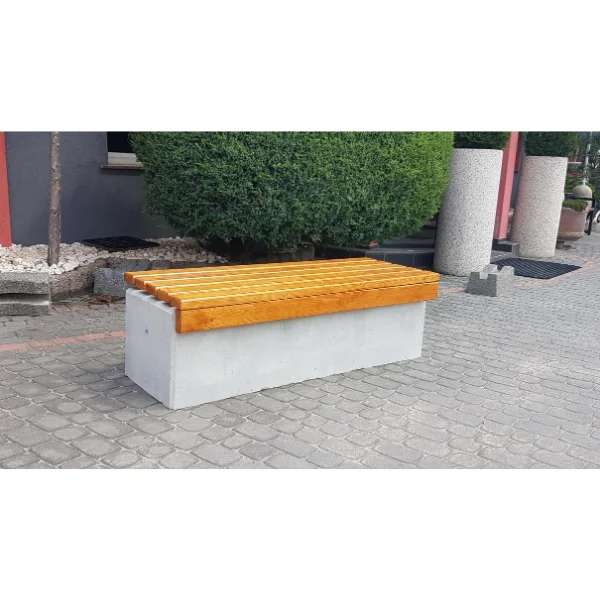 Ławka z betonu archit. 150×56 wys. 48 - obrazek 2